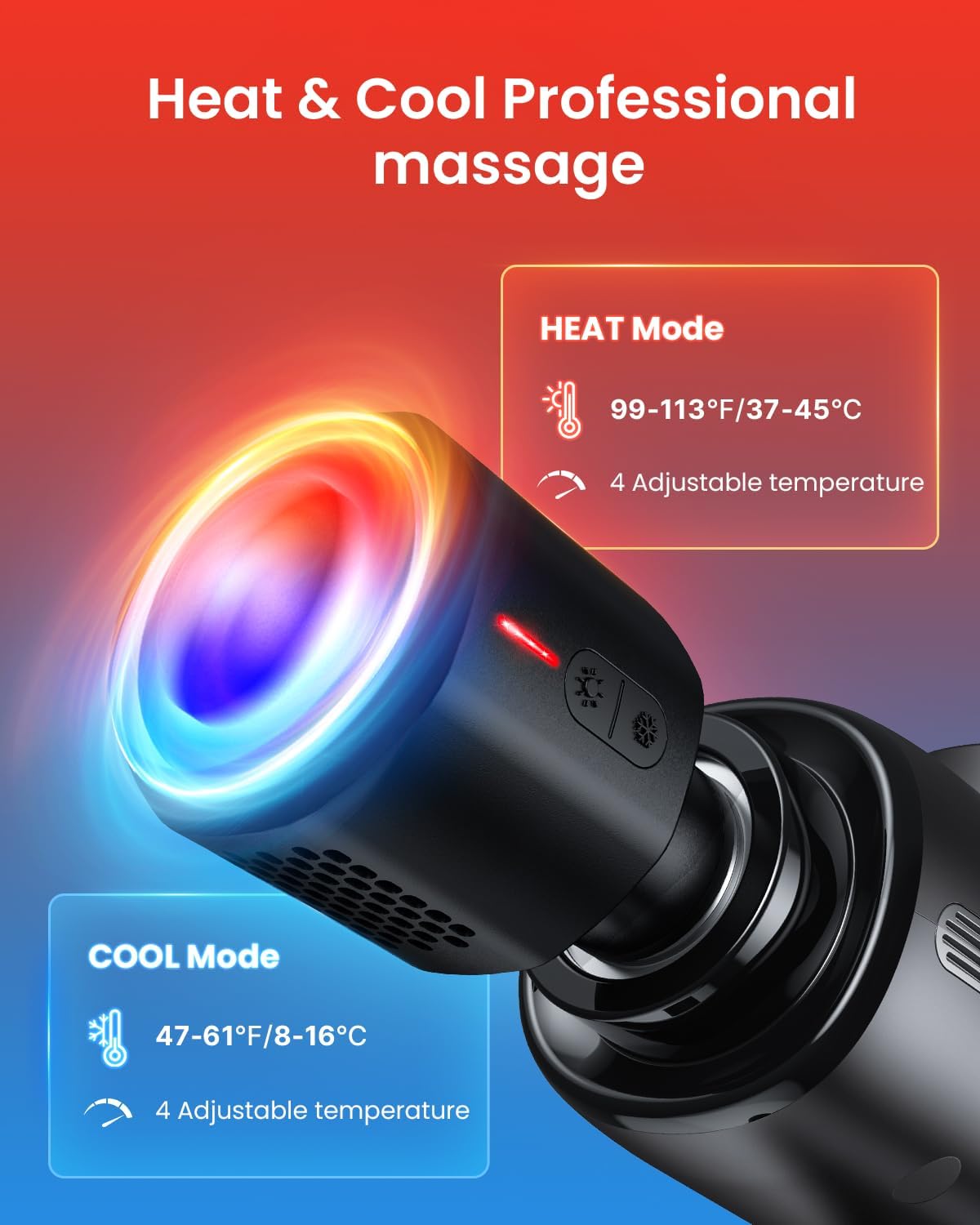 RENPHO Active Thermacool Massage Gun - gambar 4